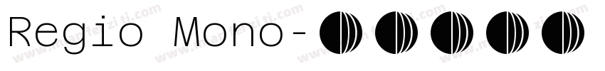 Regio Mono字体转换